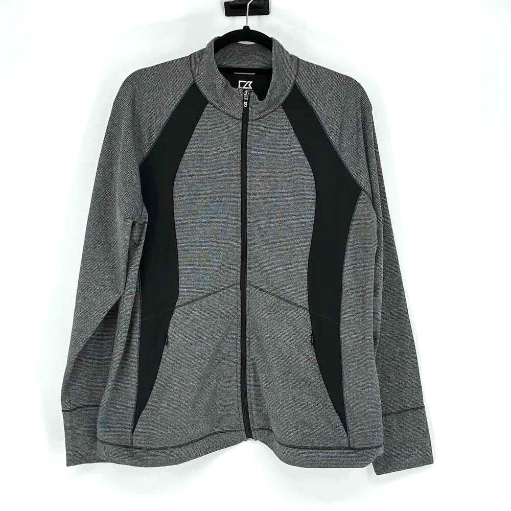 Cutter & Buck Women's Black Heather Shoreline Full Zip Jacket- Size XXL